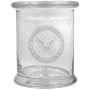 12 oz Clear Glass storage Herb Stash Jar and Lid with US Navy Logo