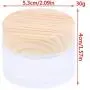 Xunlin 1/5Pc New 5g 10g 15g 30g 50g Frost Glass Bottle Plastic Bamboo Lid Glass Jar Empty Bottle Cream Jar Cosmetic Packaging Container (Color : Dark Khaki) Xunlin 1/5Pc New 5g 10g 15g 30g 50g Frost Glass Bottle Plastic Bamboo Lid Glass Jar Empty Bottle Cream Jar Cosmetic Packaging Container (Color : Dark Khaki)
