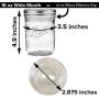 Ball Wide Mouth Mason Jars 16 oz Bundle mit Nicht-Rutsch-Deckelöffner - Set of 4 Half Quart Mason Gläser mit Deckeln
