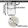 Ball Wide Mouth Mason Jars 16 oz Bundle with Non Slip Jar Opener- Set of 4 Half Quart Mason Jars - Canning Glass Jars with Lids