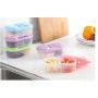 ZSJZHB Detachable Double-Grid Food Grain Sealed Cans, Kitchen Food Grain Bean Rice Plastic Storage Container Box, Transparent Grain Storage Tank