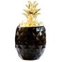 joyMerit Pineapple Ceramic Jars with Lid for Home Kitchen Food Sugar, Jam Storage, DIY Wedding Favors Gift - 2 Pack