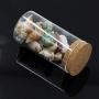 Clear Glass Canister Snack Sugar Spice Jar Tea Storage Jar with Cork Stopper suit for Kitchen Food Storage Accessories