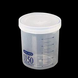 Plastic Organizer Container Storage Box For Transparent Food Canister Keep Fresh Jar (C)