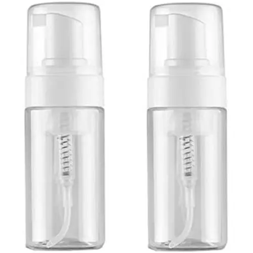 2 Pièces Flacon Doseur en PET Transparent pour Mousse Cosmétique, Maquillage, Crème, Lait, Nettoyant Visage, Shampoing – 100ML/3.3oz 2 Pièces Flacon Doseur en PET Transparent pour Mousse Cosmétique, Maquillage, Crème, Lait, Nettoyant Visage, Shampoing – 100ML/3.3oz