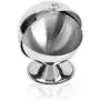 HOUSIYU Candy Jar Stainless Steel Spherical Folding Lid Storage Tank Large Capacity Rust and Moisture Proof, Suitable for Household Food Storage Containers, 16x13.5x10.5cm HOUSIYU Candy Jar Stainless Steel Spherical Folding Lid Storage Tank Large Capacity Rust and Moisture Proof, Suitable for Household Food Storage Containers, 16x13.5x10.5cm