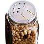 Tebery 12 Pack Spice Jars Bottles 4oz Glass Spice Jars with Silver Metal Lids, Shaker Tops, Wide Funnel and Labels Complete Organizer Set