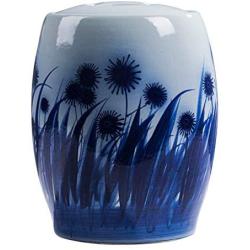 Home Décor Ceramic Tea Jar Sealed with Lid High Capacity Storage Tank Kitchen Decoration Accessories Ceramic Jar Decorative Accessories (Color : Blue, Size : 20.515.526.7cm)