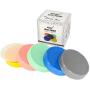MJL Leak Proof Plastic Storage Lids With Silicone Liners For Mason Jars (5 Pack, Wide Mouth)