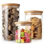 Glass Sealed Containers Kitchen Storage Jar Glass Tea Containers With Lid Borosilicate Glass Jar,450 Ml