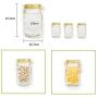 Pukido Enipate Portable Sealing Zip Lock Bags for Mason Jars Snacks Refrigerator Fresh Storage Bag Nuts PE Moisture-Proof Bag - (Color: S)