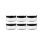 6Pcs 120ml/120g/4oz Empty Refillable Clear Plastic Cosmetic Cream bottles Makeup Sample Packing Face Cream Eye Cream Ointment Storage Container Vial Jar Pot with Black Lid 6Pcs 120ml/120g/4oz Empty Refillable Clear Plastic Cosmetic Cream bottles Makeup Sample Packing Face Cream Eye Cream Ointment Storage Container Vial Jar Pot with Black Lid
