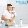 Dicht verschließbare Keksdosen, Küchenbehälter mit Deckeln, Plastikbehälter, für Mehl und Zucker, Set aus 2 (2 qt + 1 qt)