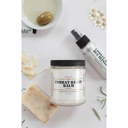 Combat Ready Skin Balm 8oz by Skincando – All Natural - Intensive Moisturizer – Skin Cream - Organic ingredients – Apricot Kernel Oil – Grapefruit Seed Extract – Black Spruce - Black tea Moisturizer