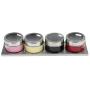 4pcs/set Stainless Steel Magnetic Seasoning Bottle Kitchen Organizer Storage Boxes BBQ Spices Jar Transparent Sugar Salt Bottle Condiment bottles (Color : Colorful)