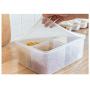 Large-capacity plastic sealed box, compartmentalized crisper box, with lid fruit box, multigrain grain kitchen storage box
