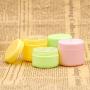 3Pcs 3.3 oz Plastic Round Cosmetic Jars Storage Container Pot Bottle Case Holder with Inner Disc and Lids for Face Cream Eye Shadow Lip Balm Lotion Empty Refillable (Green)