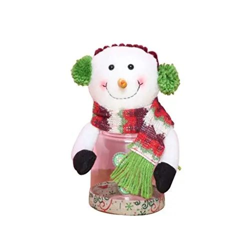 Pot de rangement transparent pour bonbons de Noël mignon Wusad, décoration d'intérieur, cadeau, biscuits, pot de rangement alimentaire (B) Pot de rangement transparent pour bonbons de Noël mignon Wusad, décoration d'intérieur, cadeau, biscuits, pot de rangement alimentaire (B)
