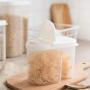 Plastic Storage Jars Airtight Canisters for Bulk Food Storage Kitchen & Household Organization for Dry goods