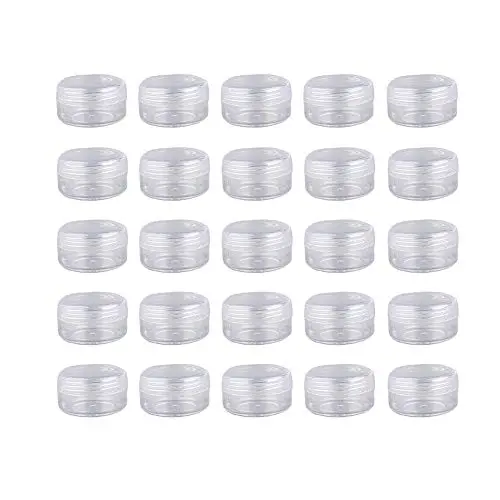 50 Pièces Pots Ronds en Plastique Transparent 5g/5ml avec Couvercles – Contenants Électroniques Petits pour Échantillons, Maquillage, Crèmes, Baumes à Lèvres, Nail Art, Bijoux 50 Pièces Pots Ronds en Plastique Transparent 5g/5ml avec Couvercles – Contenants Électroniques Petits pour Échantillons, Maquillage, Crèmes, Baumes à Lèvres, Nail Art, Bijoux