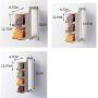 Seasoning Storage Boxes Spice Jar Kitchen Condiment Box Spices Storage Wall Hanging Rotating Kitchen Organization Tools,Beige B