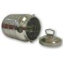 SEAMLESS (NO JOINTS) STEEL MILK OIL LIQUID STORAGE CAN 5 LITER DAIRY FARM