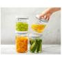 Storage Tank ABS Material Transparent Sealed cans Food Storage Storage Tank (Size : 600ml)