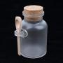 LoveinDIY 2x Empty Plastics Bottles With Corks Jars And Wood Spoon Bath Salt Bottles - 200g/7oz