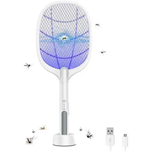 Électrochoc Électronique Grand pour Moustiques, Insectes, Boîte à Choc Rechargeable USB, Réseau Tactile 3 Couches, 54 x 22 cm (21.2 Électrochoc Électronique Grand pour Moustiques, Insectes, Boîte à Choc Rechargeable USB, Réseau Tactile 3 Couches, 54 x 22 cm (21.2