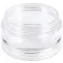 Beauticom 6 Pack(36 Pieces) 10G/10ML Empty Round Transparent Stackable Plastic Embellishment Bead Glitter Charm Craft Jars with Clear Lid