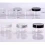 6Pcs 120ml/4oz Clear Empty Refillable Leakproof Cosmetic Jars with Silver Aluminum Lid Facial Body Cream Pots Tins Boxes Cases Containers Dispense Sample Bottle for Cosmetic Cream Lotion Storage