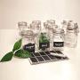 TNKML Mini Glass Clip Top Spice Storage Preserving Jars Jam Container Food Canisters Herbs Pot (Clear)