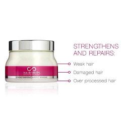 Hairfinity Hair Strengthening Amino Treatment Masque - Hydrating Hair Mask and Deep Conditioner Cream for Dry Damaged Hair with Hydrolyzed Collagen, Keratin, Vegetable Protein for Growth, 8 oz