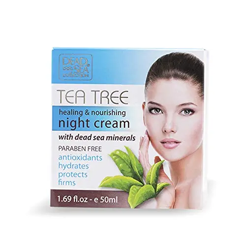 DEAD SEA, TEA TREE ANTI WRINKLE NIGHT CREAM 1.69 FL Oz. DEAD SEA, TEA TREE ANTI WRINKLE NIGHT CREAM 1.69 FL Oz.