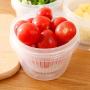 Apehuyuan 4 Pack 500ml Double layer Food Storage Containers with Lids Double drain storage box BPA-Free Reusable Plastic Food Container