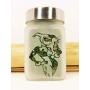 Stash Jar with Harlequin Clown Girl and Gun Design, Airtight, Smell Resistant Herb Storage to Keep Your Stash Fresh
