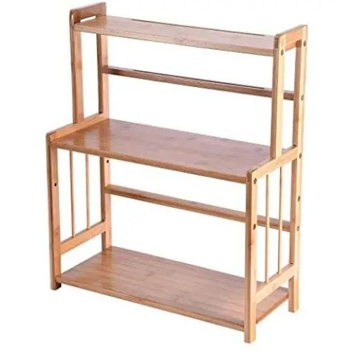 Barcley 3-Tier Standing Spice Rack Kitchen Bathroom Countertop Storage Organizer, Bamboo Spice Bottle Jars Rack Holder with Adjustable Shelf - Bamboo - Ship from US (Yellow) Barcley 3-Tier Standing Spice Rack Kitchen Bathroom Countertop Storage Organizer, Bamboo Spice Bottle Jars Rack Holder with Adjustable Shelf - Bamboo - Ship from US (Yellow)