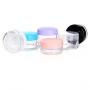 10PCS/10Gram Plastic Clear Empty Cosmetics Jar Pot Cream Facial Mask Makeup Lotion Emulsion Bottles Containers with Colored Lid