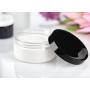 6PCS 250ML 8.5OZ Empty Clear Plastic Bottle with Black Lids for Cream Lotions and Little Crafts jars Glitter Nails Cosmetic Storage Container