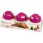 Uniware 3 Count Spice Jar Set, 7.1 Oz (210cc), Pink, Twisting Cap for Easy Use