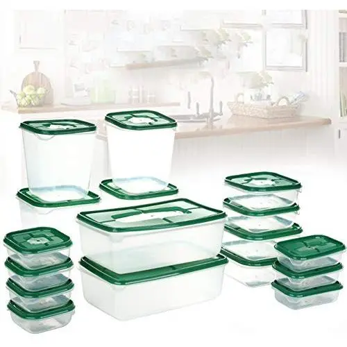 Boîte de Rangement Alimentaire SD Beauty&More 17 Pièces – Conserve Fraîcheur, Contenants Réfrigérateur, Organisateur de Cuisine, Pots à Graines, Bouteilles (Style 01) Boîte de Rangement Alimentaire SD Beauty&More 17 Pièces – Conserve Fraîcheur, Contenants Réfrigérateur, Organisateur de Cuisine, Pots à Graines, Bouteilles (Style 01)