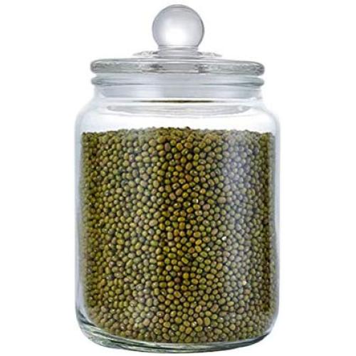 YTF-Glass sealed cans, large transparent kitchen storage tank, easy to clean, insect proof and moisture proof