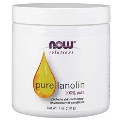 NOW Solutions, Pure Lanolin, Wind and Harsh Environment Skin Protectant, Thick Jelly, For Rough Dry Skin, 7-Ounce