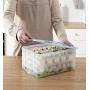 Loneflash Food Storage Container, Single Layer Refrigerator Food Dumplings Airtight Storage Container Plastic Box for Dumplings, Small Volume of Food