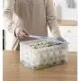 Einkaufsbehälter für Loneflash, Einzelkammer-Kühlschrank-Essensbehälter für Dumplings, Kunststoffbox zur Luftdichten Aufbewahrung von kleinen Mengen Lebensmittel.