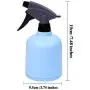 Leere Sprühflaschen aus Blau-Kunststoff, 1 Stück, farbige Flaschen für Garten, Reinigung, 600ml