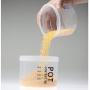 Tree House Round Storage Containers Lids, Milk Powder cans Scale Clear Plastic Sealed jar-B 500mlx5