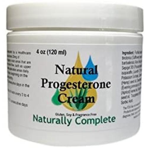Naturally Complete Progesterone 2% 4 oz. Jar | Non-GMO | Soy-Free | Unscented | Made in The USA