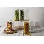 Silicook Clear Plastic Jar, Set of 3-40oz, Square Shaped, Transparent, Food Storage Container, Kitchen & Household Organization for Dry goods, Spices, Vegetables, Ingredients and More Silicook Clear Plastic Jar, Set of 3-40oz, Square Shaped, Transparent, Food Storage Container, Kitchen & Household Organization for Dry goods, Spices, Vegetables, Ingredients and More