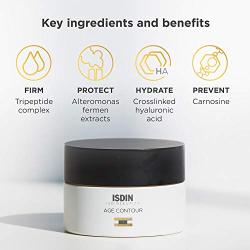 ISDIN Age Contour Face and Neck Anti-Aging Benefits Cream, Moisturizing and Firming Action, Suitable for Sensitive Skin and Non-comedogenic 1.8 Fl Oz